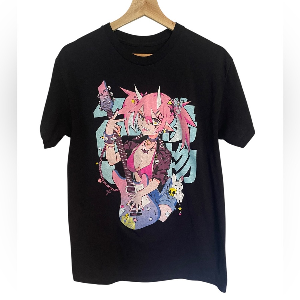 Fake Nerd T-Shirt Rock On Kawaii Unisex Size Medium